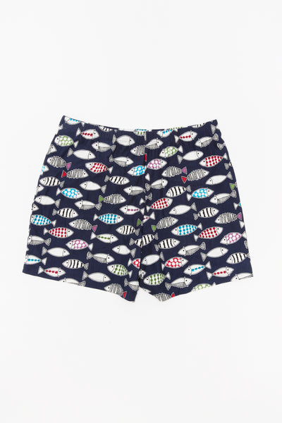 LUNA SLEEP SHORT IN FISH PRINT