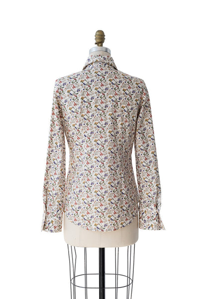 ANNE MARIE IN PLUM CALICO PRINT