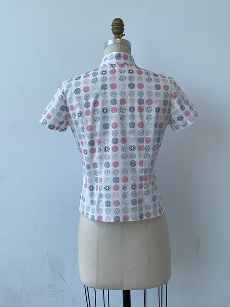 CLAUDIA IN PINK AND BLUE DOTS